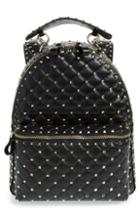 Valentino Garavani Rockstud Spike Quilted Lambskin Leather Backpack -