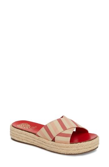 Women's Vince Camuto Carran Platform Sandal .5 M - Red