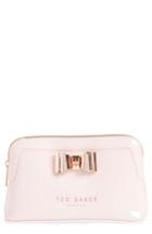 Ted Baker London Melynda Cosmetics Case, Size - Pale Pink