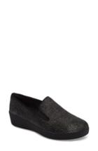 Women's Fitflop(tm) Superskate Glitter Dot Slip-on Sneaker M - Black