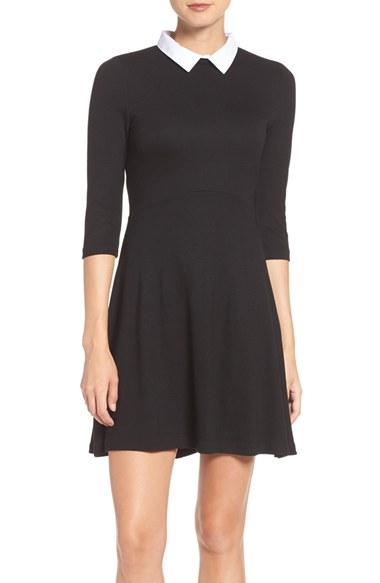 Women's French Connection 'fast Fresh' Collared Jersey Fit & Flare Dress
