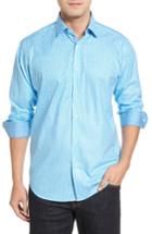 Men's Bugatchi Classic Fit Umbrella Print Sport Shirt