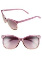 Women's Polaroid Eyewear 57mm Polarized Cat Eye Sunglasses - Cyclamen/ Burgundy/ Polarized