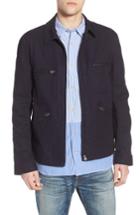 Men's French Connection Slim Fit Slub Twill Cotton & Linen Jacket - Black