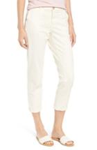 Women's Ag Caden Crop Twill Trousers - White