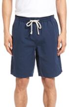Men's Nordstrom Men's Shop Cotton & Linen Blend Shorts, Size - Blue