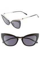 Women's Max Mara Marilyn 53mm Cat Eye Sunglasses - Black/ Gold