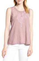 Women's Lucky Brand Embroidered Tank - Purple