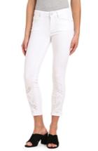 Women's Mavi Jeans Adriana Eyelet Ankle Super Skinny Jeans - White