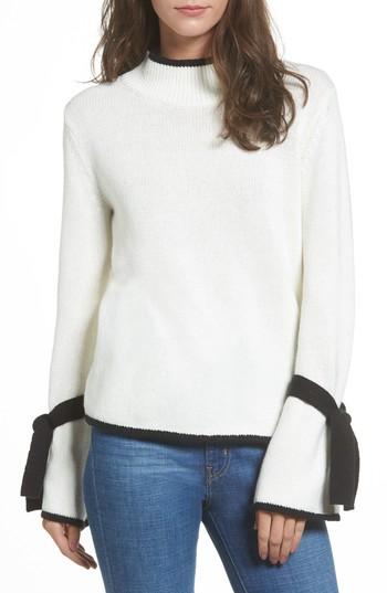 Women's Bp. Tie Sleeve Sweater - Ivory