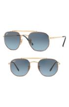 Women's Ray-ban 54mm Gradient Sunglasses - Matte Blue Gradient