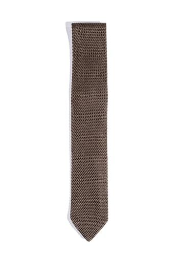 Men's Hook + Albert Solid Knit Silk Tie, Size - Green