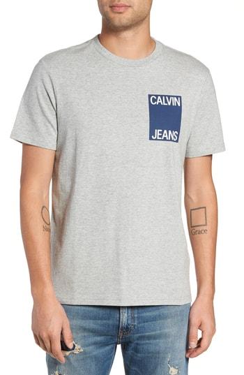 Men's Calvin Klein Jeans Stacked Logo T-shirt - Black