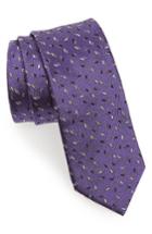 Men's Lanvin Print Silk Skinny Tie