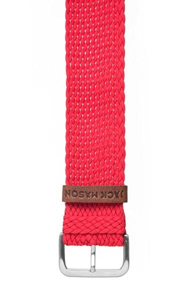 Men's Jack Mason Nylon Strap With Leather Keeper, 22mm