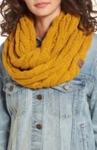 Women's Cc Cable Knit Infinity Scarf, Size - Yellow