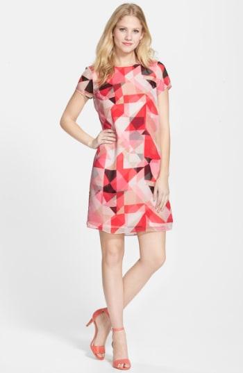 Women's Vince Camuto Short Sleeve Shift Dress