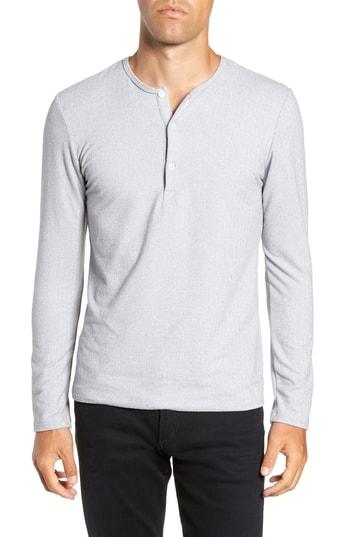 Men's Mizzen+main Anchorage Slim Fit Henley T-shirt - Grey