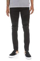 Men's Nxp Combination Moto Skinny Moto Jeans - Black