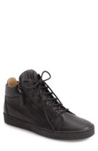 Men's Giuseppe Zanotti Side Zip Mid Top Sneaker
