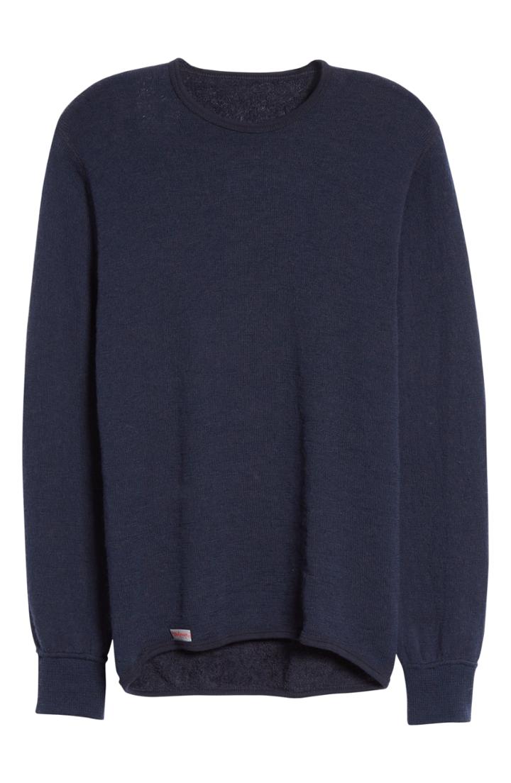 Men's Woolpower Crewneck 200 Top - Blue