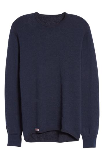 Men's Woolpower Crewneck 200 Top - Blue