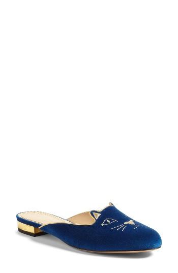 Women's Charlotte Olympia Kitty Mule Eu - Blue
