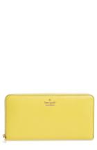 Women's Kate Spade New York Blake Street - Dot Lacey Leather Wallet - Yellow