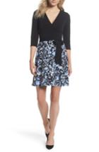 Women's Leota Faux Wrap Matte Jersey Dress - Black