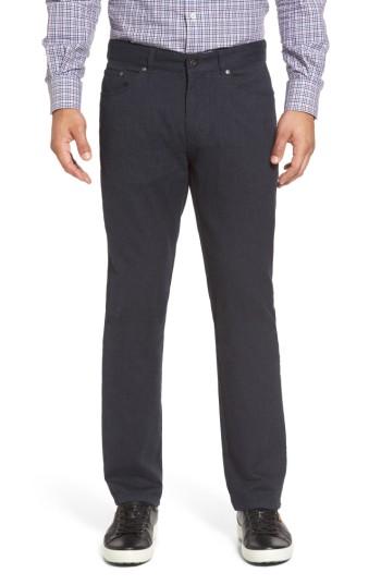 Men's Peter Millar Mountainside Flannel Five-pocket Pants - Blue