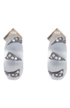 Women's Alexis Bittar Crystal Encrusted Origami Lucite Earrings
