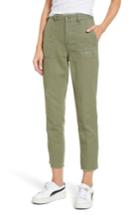 Women's Topshop Luca Ulility Trousers Us (fits Like 0-2) - Green