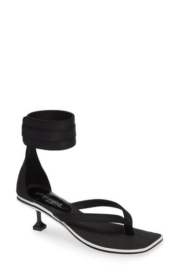 Women's Jeffrey Campbell Dribble Cuff Pedestal Sandal M - Black