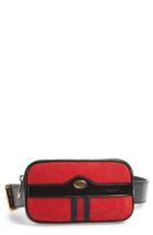 Gucci Ophidia Suede Belt Bag - Red