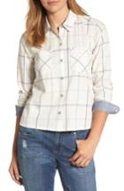 Women's Lucky Brand Plaid Shirt - White