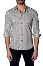 Men's Jared Lang Slim Fit Floral Print Sport Shirt - White