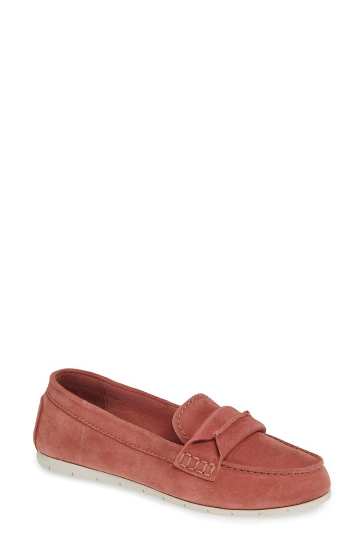 Women's Frye Sedona Top Seam Moccasin Loafer M - Pink