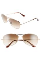 Women's Ray-ban New Classic Aviator 59mm Sunglasses - Gold/ Brown Gradient