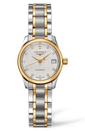 Women's Longines Master Automatic Diamond Bracelet Watch, 25.5mm