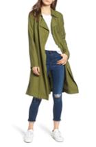 Women's The Fifth Label Crew Trench Coat - Green