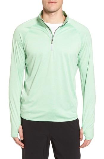 Men's Peter Millar Sydney Performance Half Zip Pullover - Green