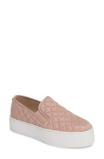 Women's Steve Madden Ecentrcq Quilted Platform Sneaker .5 M - Pink