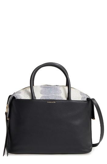 Louise Et Cie Lona Embossed Leather Satchel -