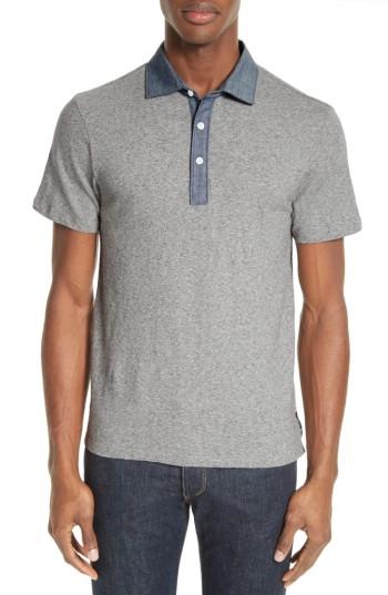 Men's Todd Snyder Chambray Slim Polo