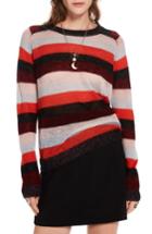 Women's Scotch & Soda Stripe Sweater - Burgundy