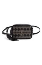 Saint Laurent Micro Lou Stud Hearts Calfskin Leather Belt Bag - Black