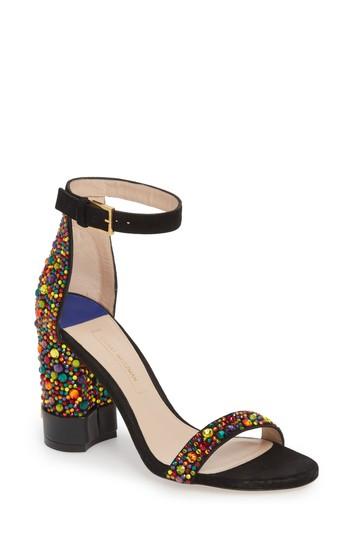 Women's Stuart Weitzman Supernova Embellished Sandal M - Black