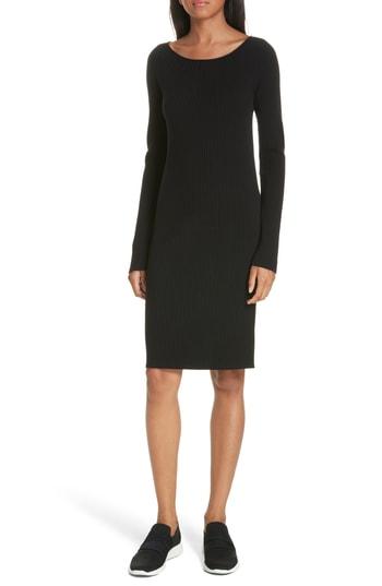 Women's Vince Ribbed Sweater Dress - Black