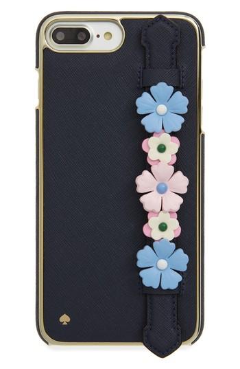 Kate Spade New York Floral Hand Strap Stand Iphone 7/8 Case - Black