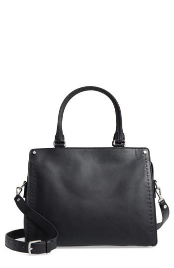 Treasure & Bond Logan Leather Satchel - Black